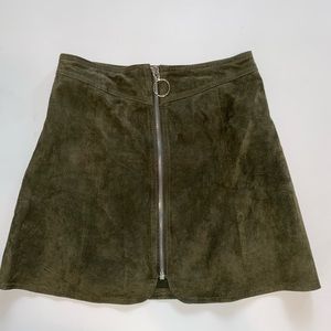 ZARA suede skirt